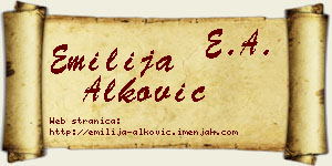 Emilija Alković vizit kartica